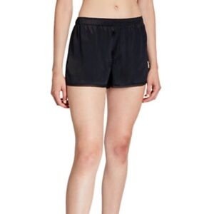 Mason black silk lounge shorts size small